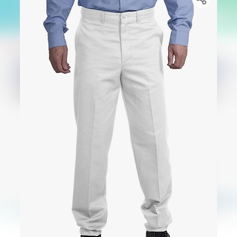   RED Kap Men's Stain Resistant, Flat Front Work Pants NWOT Size 34-32